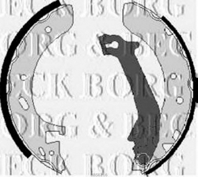 BORG & BECK bbs6216 -  Комплект тормозных колодок